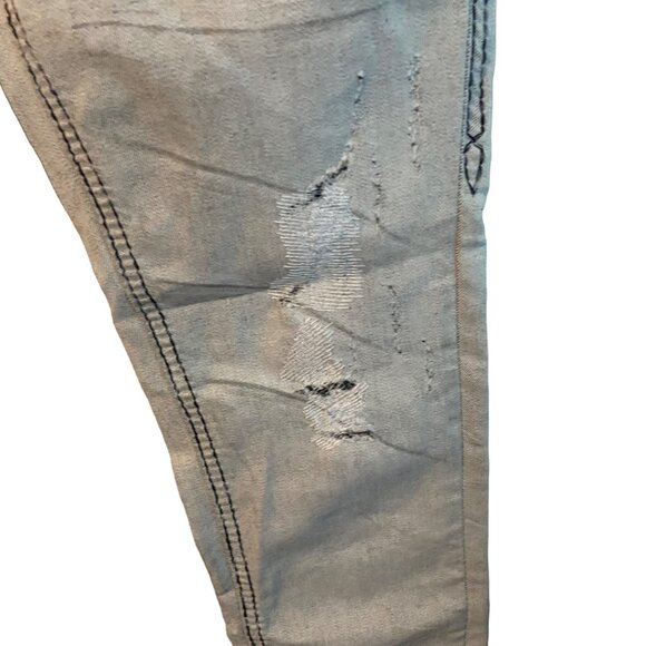 Rock Revival Maple Skinny Women Size 25 Light Wash Distressed Ripped Pockets - Picture 11 of 16